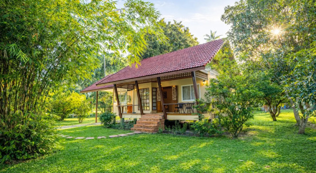 Двухместная вилла c 1 комнатой с балконом и в саду Fisherman Way Beach Villa