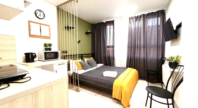 Uyutnaya Studiya S Krasivym Vidom Na Gorod Flat, Book Lejlighed Hoteller i Moskva oblast med parkering, Parkering