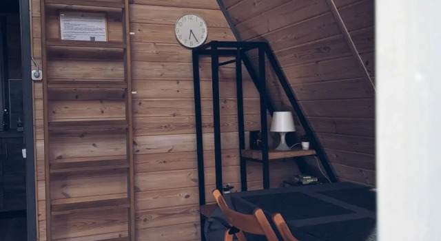 Коттедж A-Frame (треугольный 42 м2) с красивым видом из окна База отдыха Лава