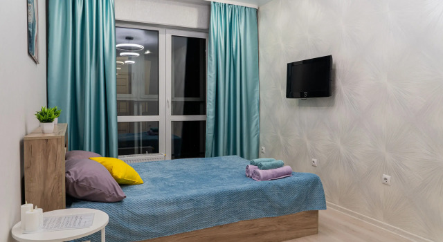 Uyutnaya planirovki Smart2 v Zhk Botanicheskiy sad Flat, Rezervovat Apartmán Hotely v Bashkortostan s parkováním, Parkování