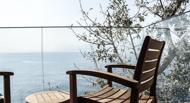 Люкс Cave Superior с балконом и с видом на море Perge Hotels