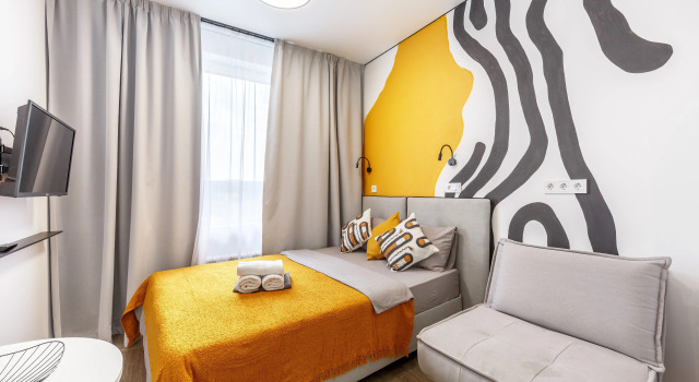 Uyutnaya studiya Apartments, Rezervovat Apartmán Levné hotely v Moskva, poblíž Spartak Metro Station