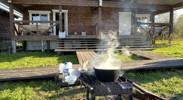 Четырёхместный дом Сельский с видом на озеро База Отдыха Старый Сиг