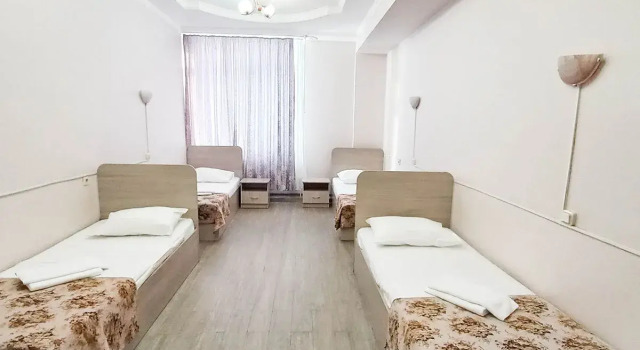 Кровать в общем номере Отель Smart Hotel Красноярск