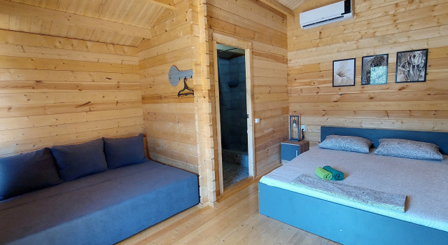 Двухместный коттедж с красивым видом из окна Частный дом Eco House Eliza