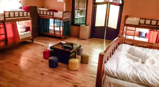 Кровать в общем номере Museum Hostel