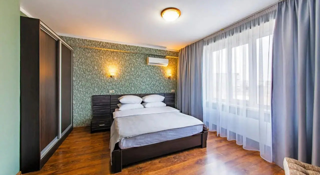 Tweepersoonsappartement uitzicht op de stad Hotel Slavyanka Sayanogorsk