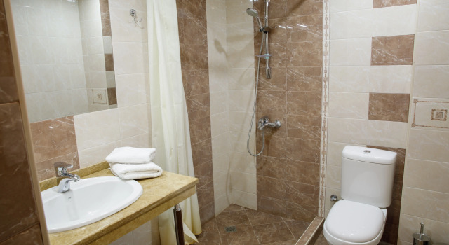 Twin room with view Hotel Olympia Garden