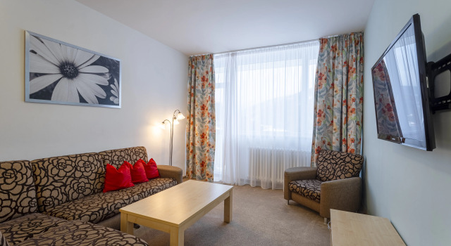 Апартаменты с балконом и с красивым видом из окна Hotel Běhounek