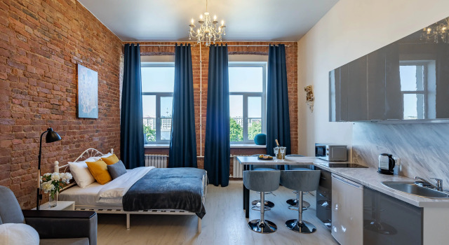 Apartamenty Loft S Vidom Na Nevu 2, Rezervovat Apartmán Hotely v Petrohrad s parkováním, poblíž Ploshchad Lenina Metro Station, Parkování