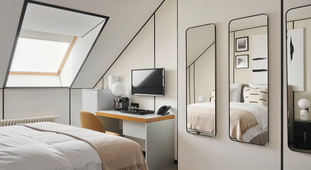 Двухместный Стандарт номер Мансарда Отель GLINZ Hotel by Ginza Project