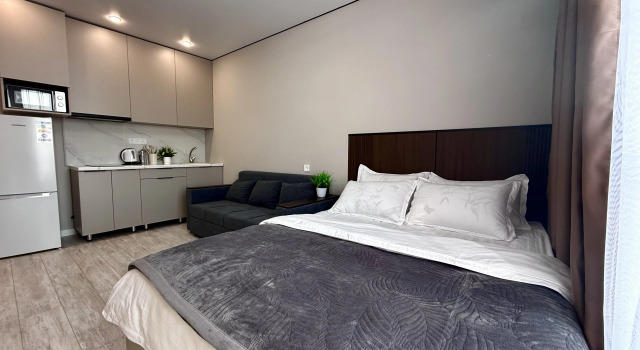 Studiya Raiymbek Residence 18-26-1 & Pityevaya Voda V Podarok Flat, Rezerwuj Apartament Tanie hotele w Ałma-Ata