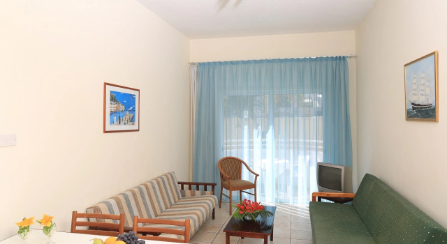 1 soveværelse i lejlighed med altan Sun Palace Protaras Waterpark Resort