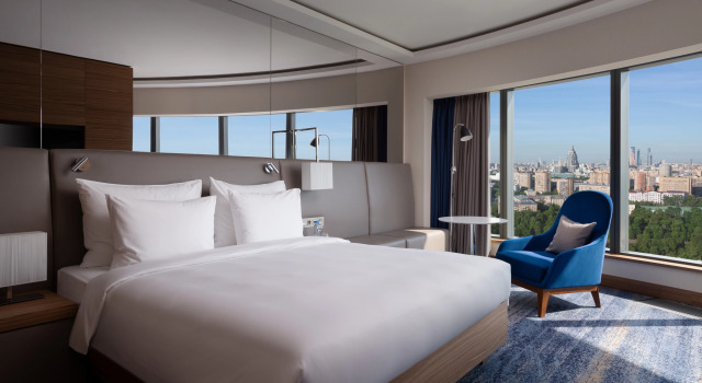 Двухместный люкс с видом на город Гостиница Radisson Blu Олимпийский, Москва