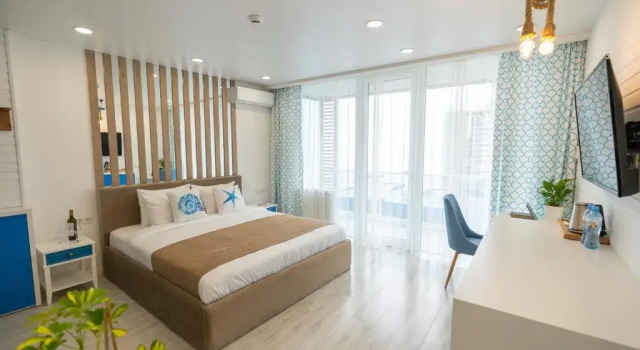Двухместный номер Deluxe с балконом Seagull Hotel Batumi