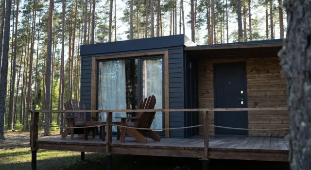 Дом Смарт с красивым видом из окна База отдыха Forest Lake