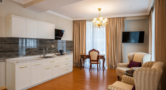 Студия С кухней с балконом Hotel Panorama Lisi Grand Hotel