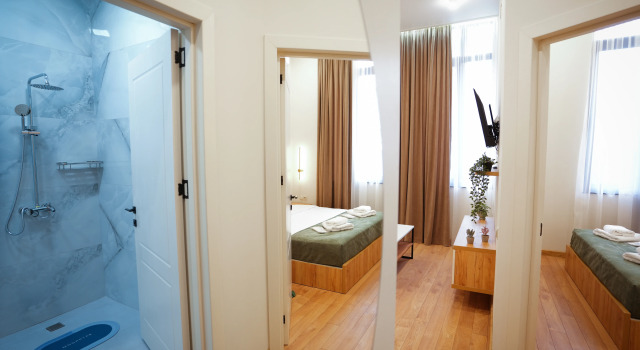 Апартаменты с 2 комнатами с красивым видом из окна Апарт-отель Parallel Apartments