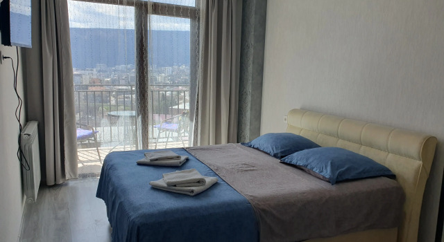 Двухместная студия с балконом и с красивым видом из окна Апартаменты GeorgNestApartment