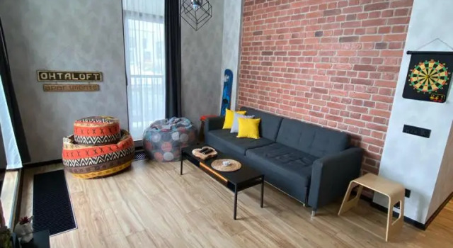 Апартаменты Ohta Loft с террасой, Забронировать Апартаменты/квартира Отели Мистолово с парковкой, рядом с Бугель 1 (верхняя), Парковка