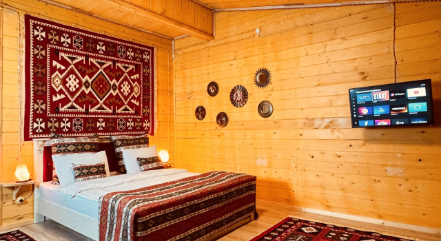 Двухместный номер Комфорт (3 этаж) Гостевой дом Hayat Haus
