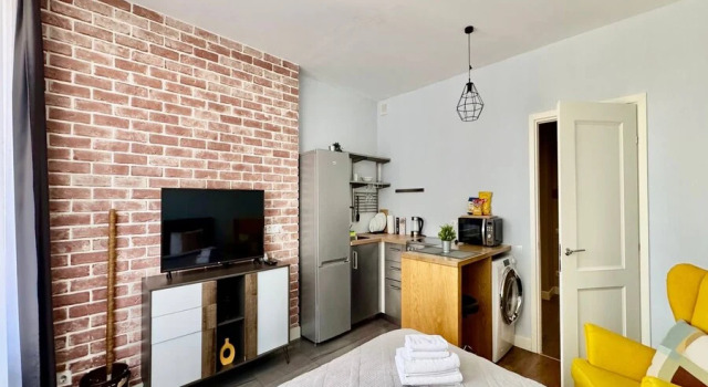 Lalapart Cozy Loft na 18 Etazhe v ZhK Savelovskij Siti Apartments, Reservar Apartamento Hotéis em Savelovsky com estacionamento, Estacionamento