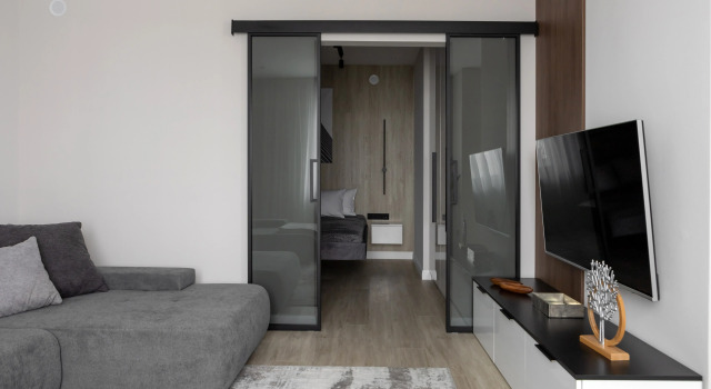 Апартаменты Comfort с 2 комнатами с красивым видом из окна Апартаменты Небо 35