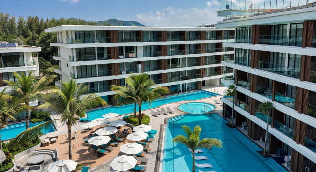 Апартаменты Квартира Top Location Kora 1BR Near Beach Pool & Balcony
