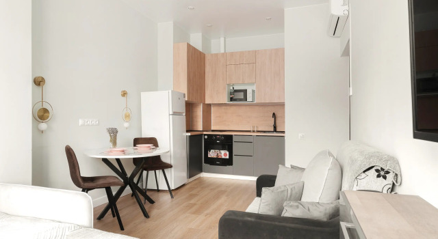 Hovaya Uyutnaya Ctudiya V Zhk Biznec Klassa i Love Flat, Rezerwuj Apartament Moskwa Rosja