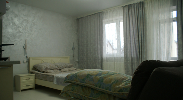 Habitación cuádruple Superior con balcón y con vista Devyaty Val Guest House