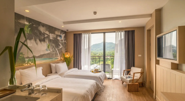 Двухместный номер Deluxe с балконом и с видом на горы Sea Seeker Krabi Resort