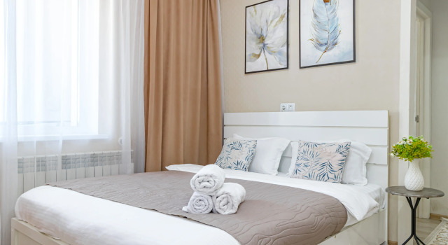 Uyutnye Apartamenty dlya Vas Flat, Rezerwuj Apartament Astana Kazachstan