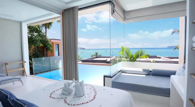 Двухместная Вилла с бассейном с видом на океан Bandara Pool Villas, Phuket