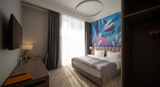 Двухместный с террасой номер Стандарт с видом на море Отель Garden Resort