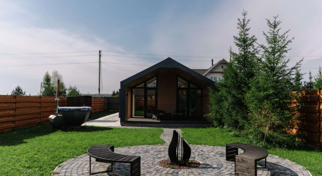 Grey Khaus Private house, Boek Vakantiehuis Vakantiehuizen in Novosibirsk, Cottage