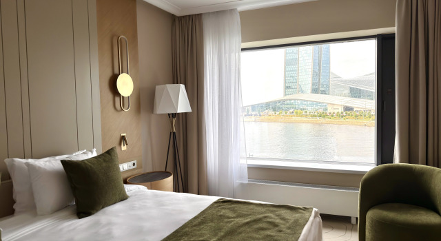 Двухместный люкс с видом на залив Отель Лахта Тауэрс by ZONT Hotel Group