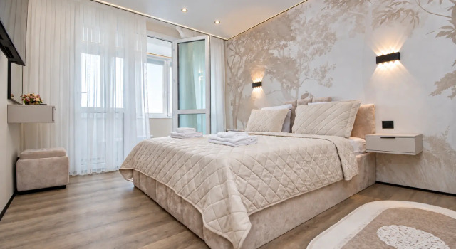 Four Seasons eksklyuzivnaya dizaynerskaya dvushka v tsentre Flat, Réserver Appartement Novy Ourengoï 