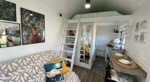 Двухместный коттедж с красивым видом из окна Гостевой дом Shuya Tiny House