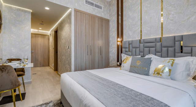 Двухместная студия с балконом и с красивым видом из окна Апартаменты Globalstay Azizi Riviera 48 Studio with Balcony