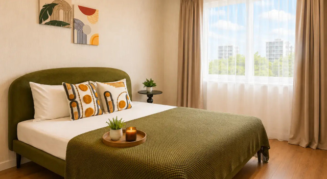 Sovremennaya Uyutnaya Dvukhkomnatnaya v Zhk Pogoda. Motovilikhinskiy Flat, Prenota Appartamento Hotel a Perm Krai con parcheggio, Parcheggio