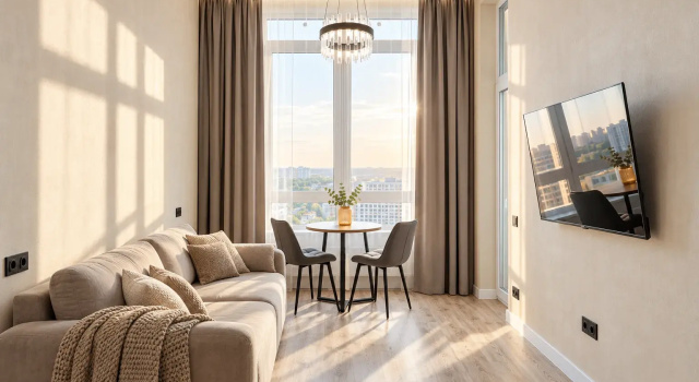 2-komn u TRC Planeta — Liberty Sity Apartments Flat, Reserva ahora Apartamento Hoteles en Bashkortostan con aparcamiento, Aparcamiento