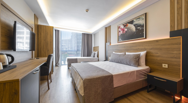Двухместный семейный номер Standard с видом на город RUSH HOTEL İSTANBUL