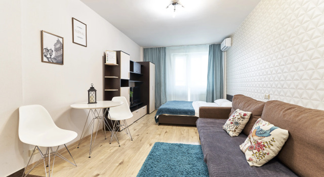Двухместная студия с балконом Жилое помещение MegaStay 206