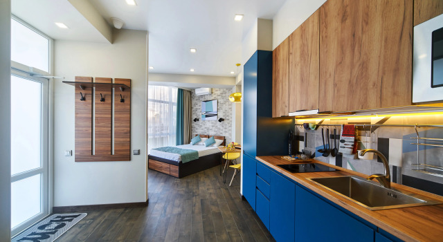 Deluxe «Molodyozhnyi» Double Studio Antichnaya Laguna Apartment Hotel