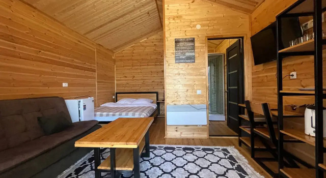 Дом Маленький с красивым видом из окна База отдыха Air House Arkhyz