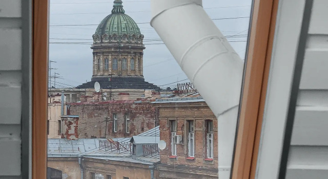 Двухместный номер Мансарда с видом на город Хостел Roof Capsules