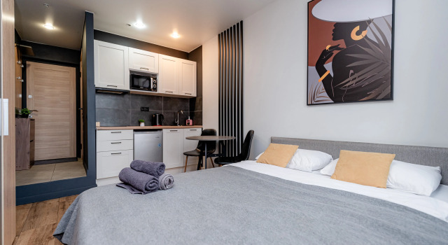 Apatrkhaus 6 na Initsiativnoy Apartment, Rezervovat Apartmán Hotely v Lyuberetsky District s parkováním, Parkování
