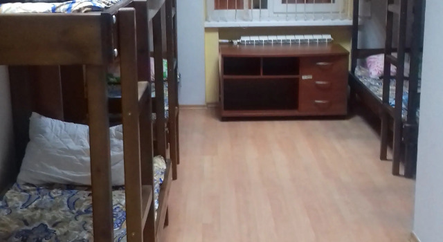 Кровать в общем номере Хостел на Лобановского