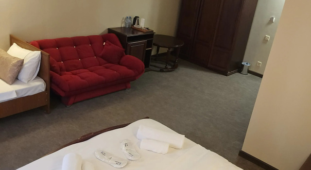 Люкс с балконом и с красивым видом из окна Отель Ritsa Hotel