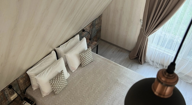 Домик A-Frame с красивым видом из окна База отдыха Лунная Поляна
